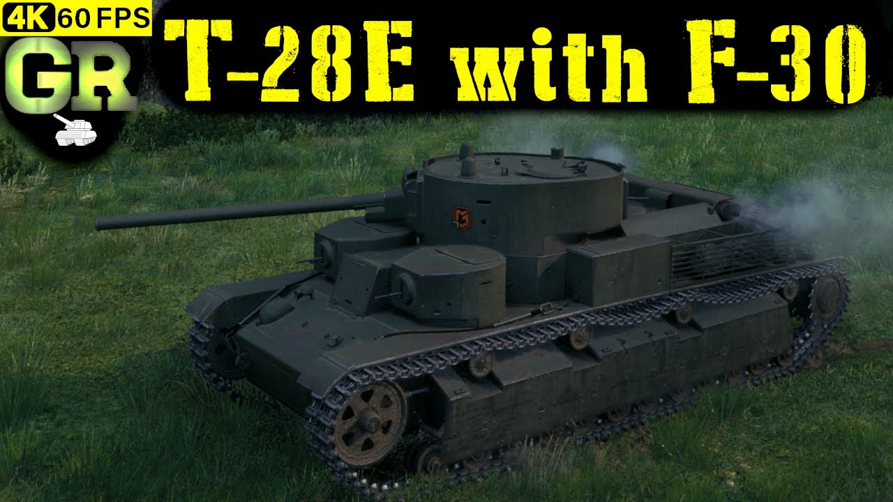 World of Tanks T-28E with F-30 Replay - 6 Kills 1.4K DMG(Patch 1.4.1)