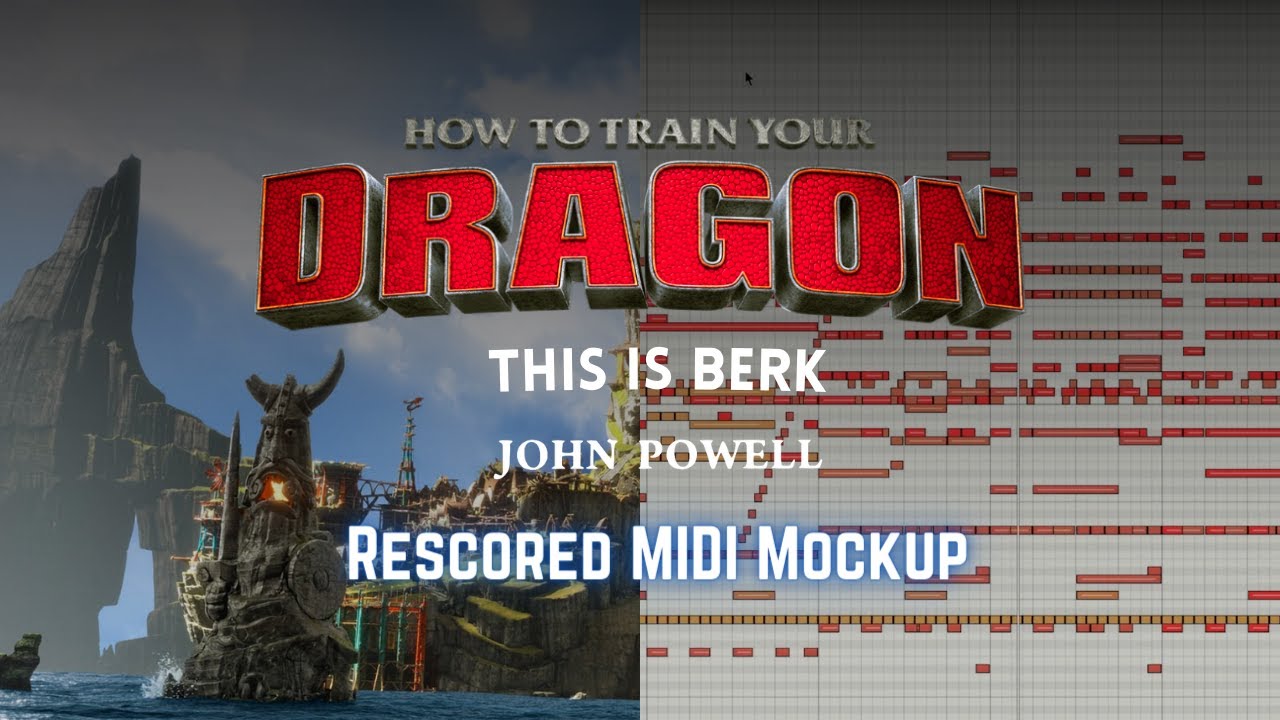 How To Train Your Dragon | John Powell - This is Berk | Rescored MIDI Mockup