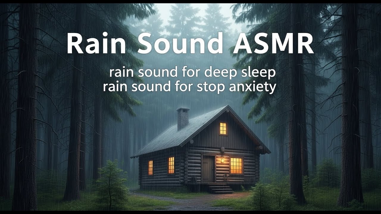 Gentle Rain and Thunder Ambience for Deep Sleep, Anxiety Relief, and Inner Peace for Calm Sleep