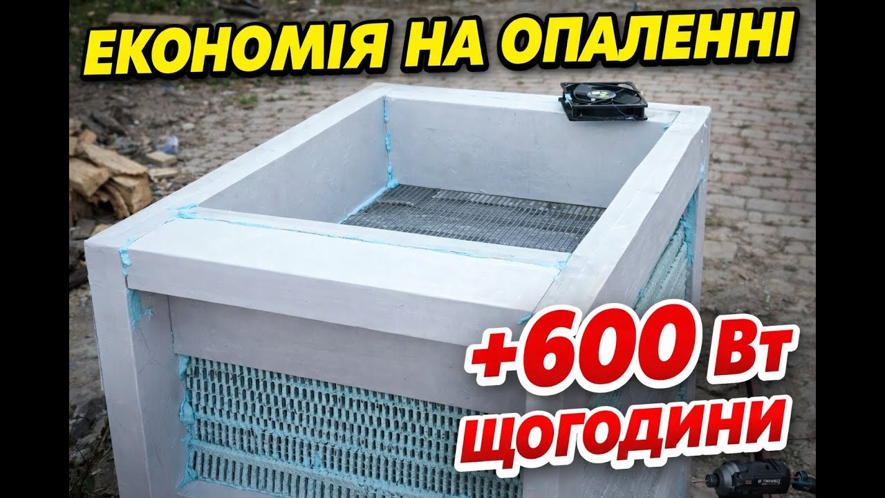🔥ЕКОНОМІЯ НА ОПАЛЕННІ: +600 Вт щогодини своїми руками