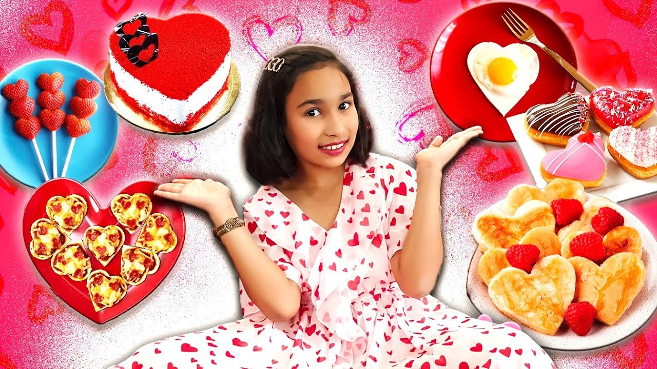 Eating only heart shaped food for 24 hours 😋