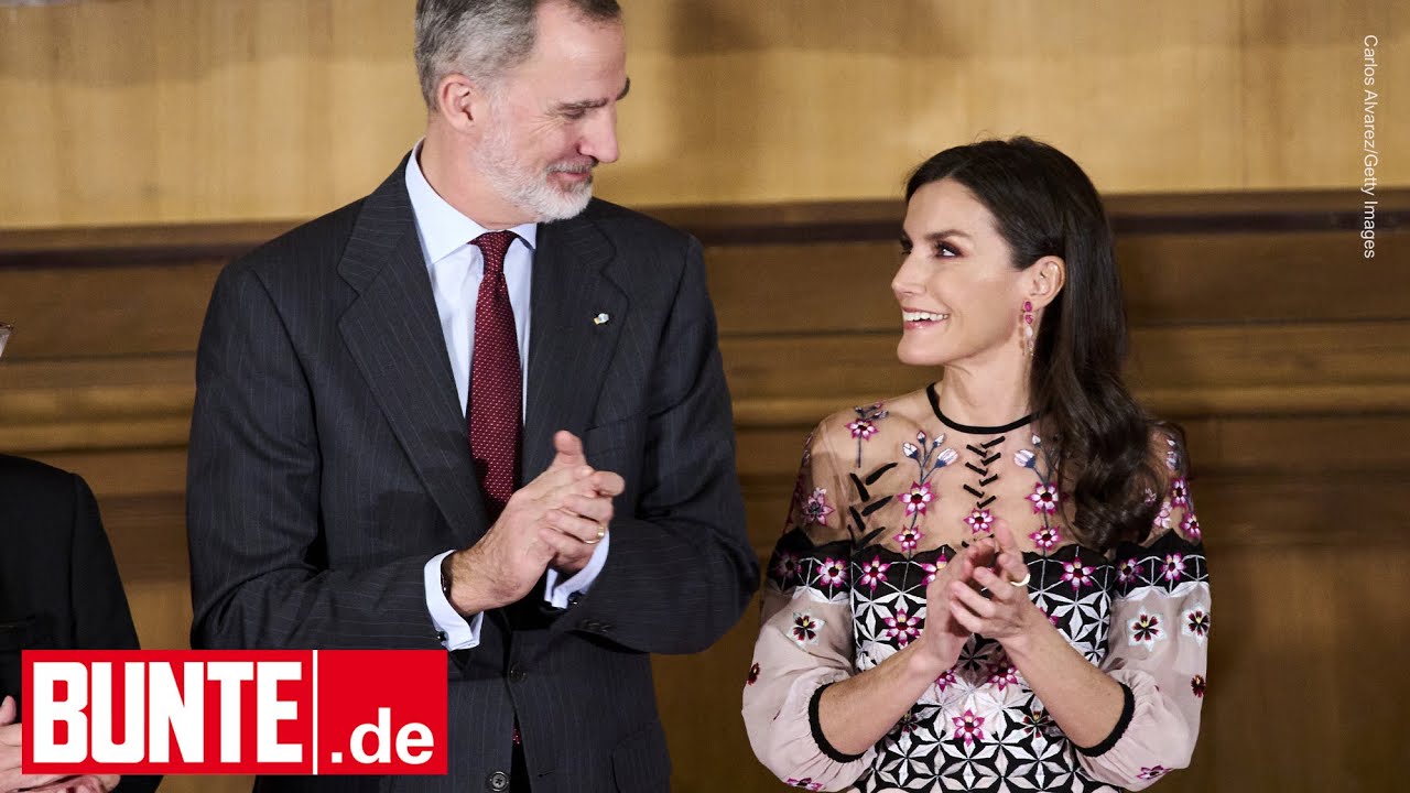 Letizia von Spanien: Auftritt im Blumenkleid – und Felipe bekommt gar nicht genug von ihr