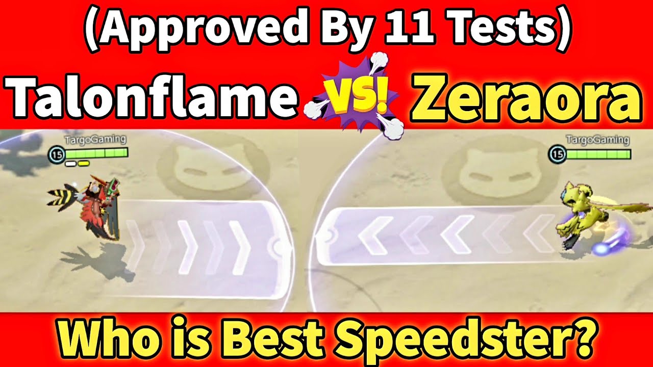 *1v1* Zeraora vs Talonflame | Who is Best Speedster? | Pokemon Unite