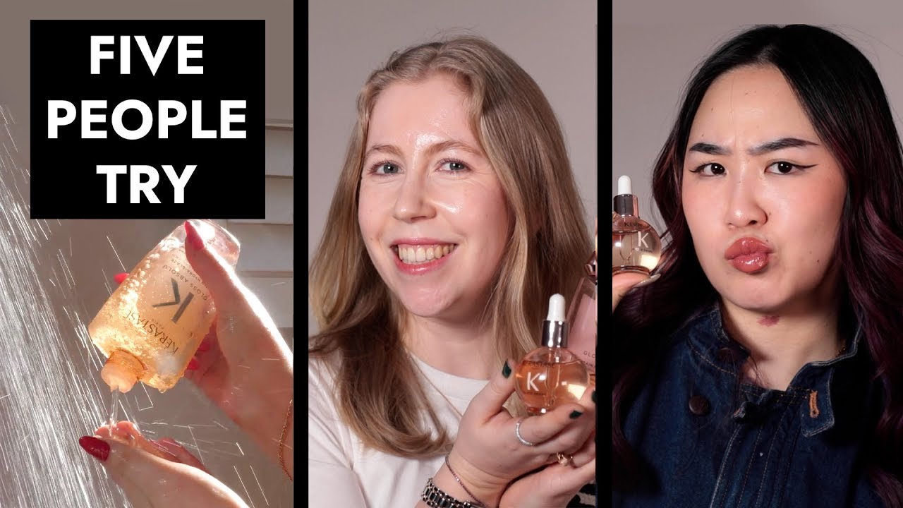 5 People Try Kérastase Gloss Absolu (including the viral Glaze Drops!)
