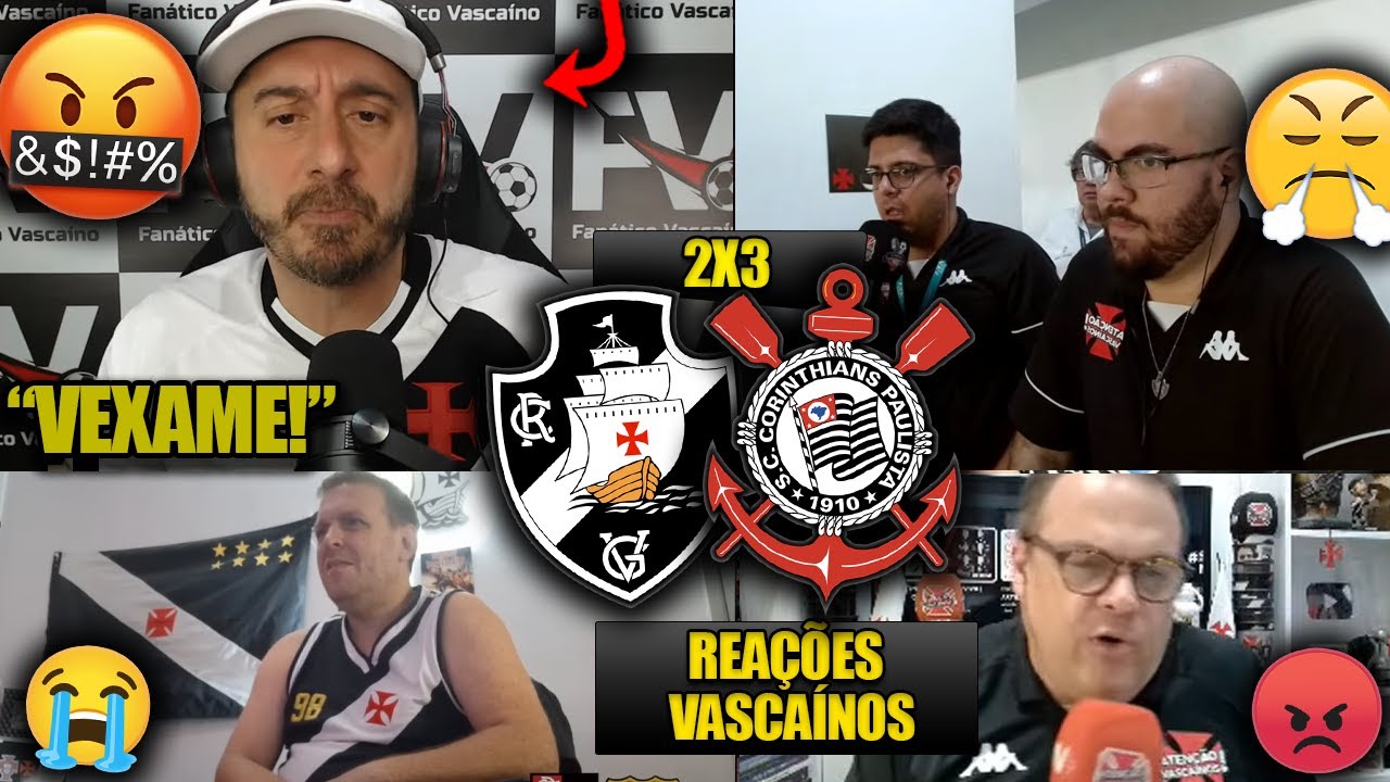 REA&Ccedil;&Otilde;ES dos VASCA&Iacute;NOS - VASCO 2X3 CORINTHIANS - DERROTA FRUSTRANTE - BRASILEIR&Atilde;O 2025 - REACT
