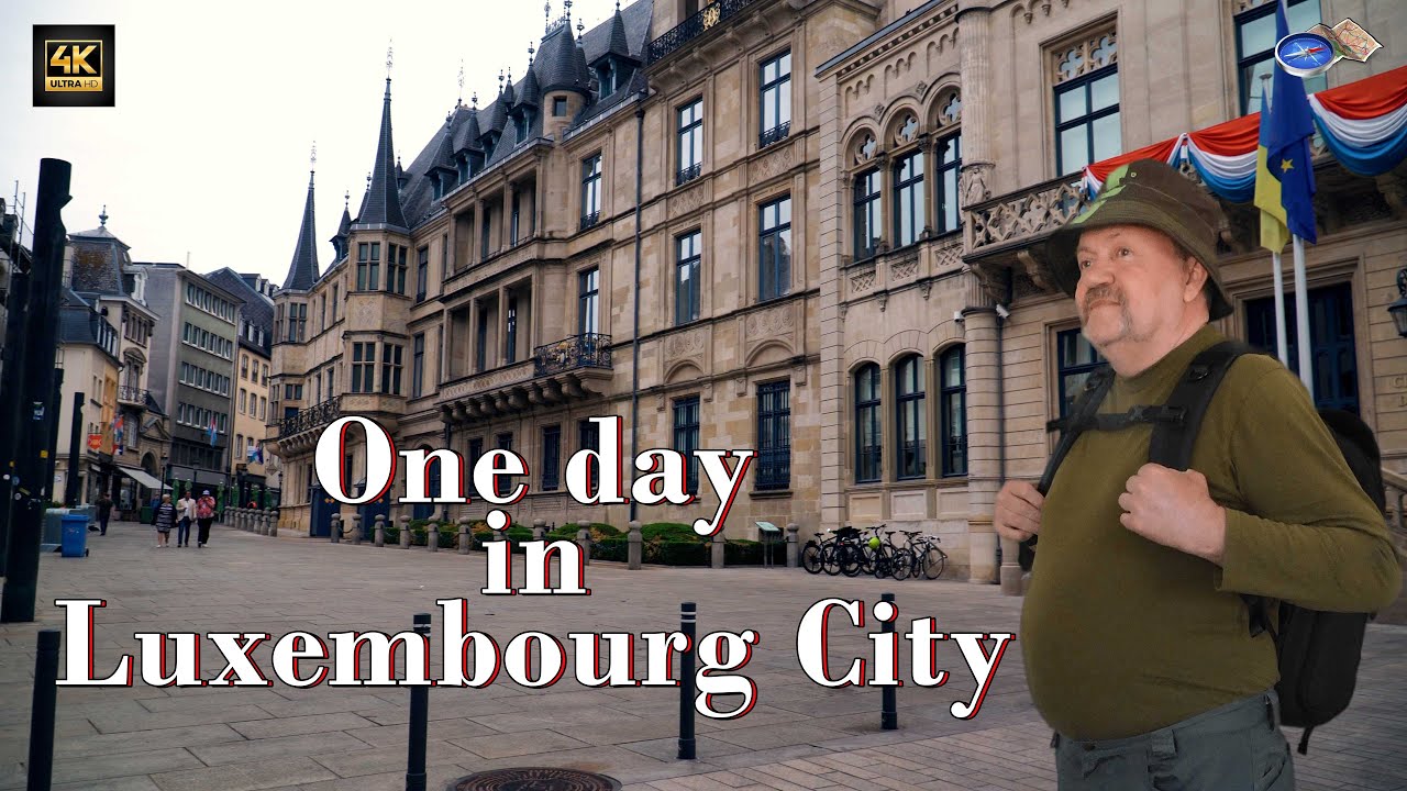 One day in Luxembourg City |4K| Outdoor Travel | 2025