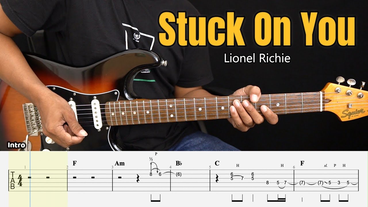 Stuck on You - Lionel Richie - Guitar Instrumental Cover + Tab