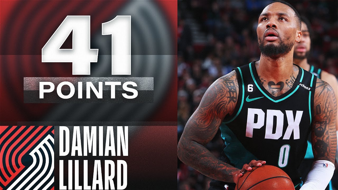 Damian Lillard Drops 13th 40-PT Game Of The Season! | March 1, 2023
