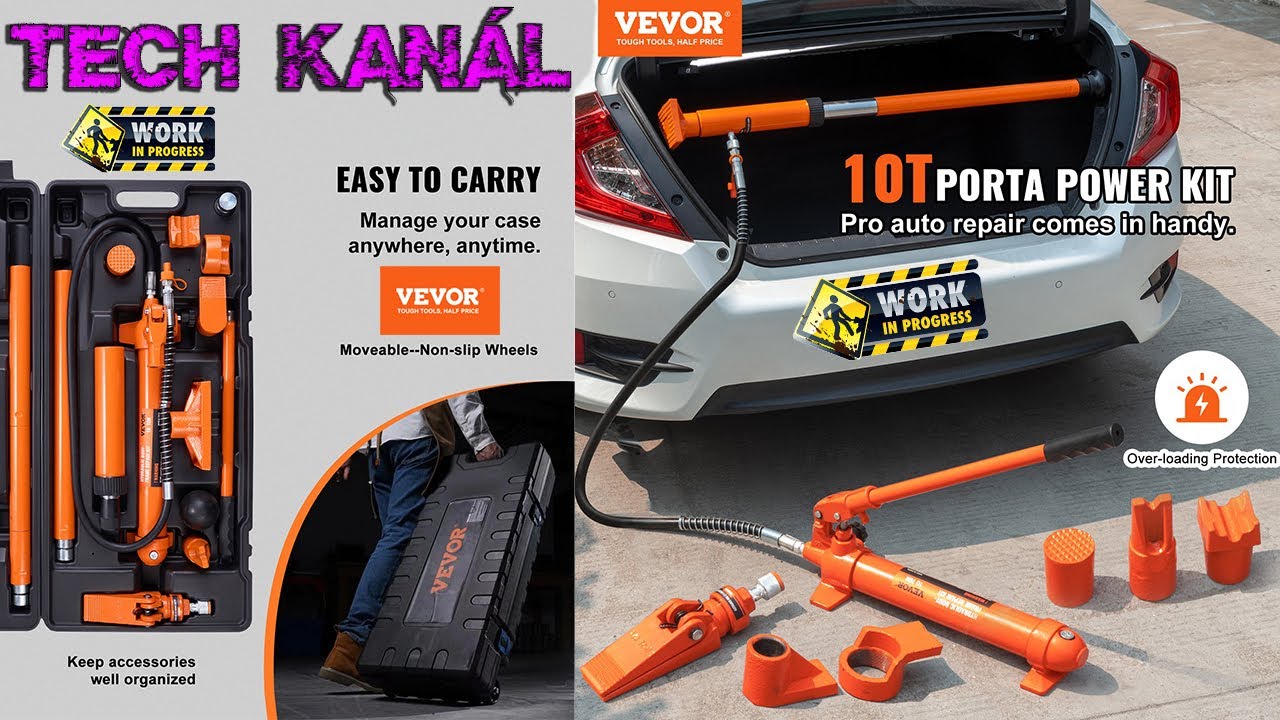 🚕 Hydraulická rozpínací sada na rovnání karoserie 💥 Vevor ❗