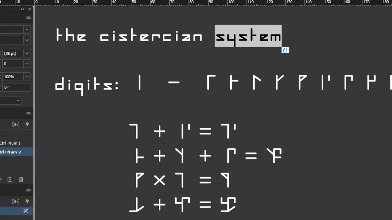 A Journey in the Cistercian System (with IndyFont!)