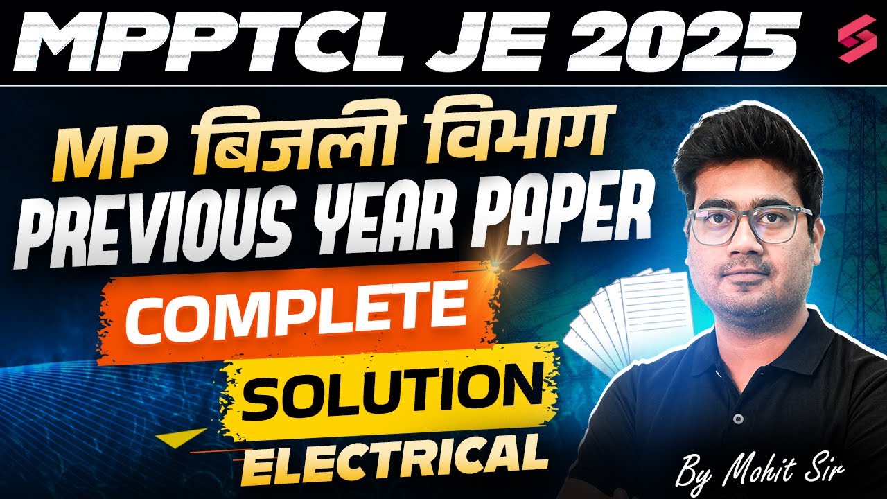 MPPTCL JE 2025 | MPPTCL JE Previous Year Paper Complete Solution | Mohit Sir