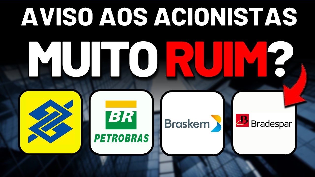 Banco do Brasil (BBAS3) a R$22? A&ccedil;&atilde;o DESABA com PREJU&Iacute;ZO BILION&Aacute;RIO: Braskem, Petrobras e Bradespar.