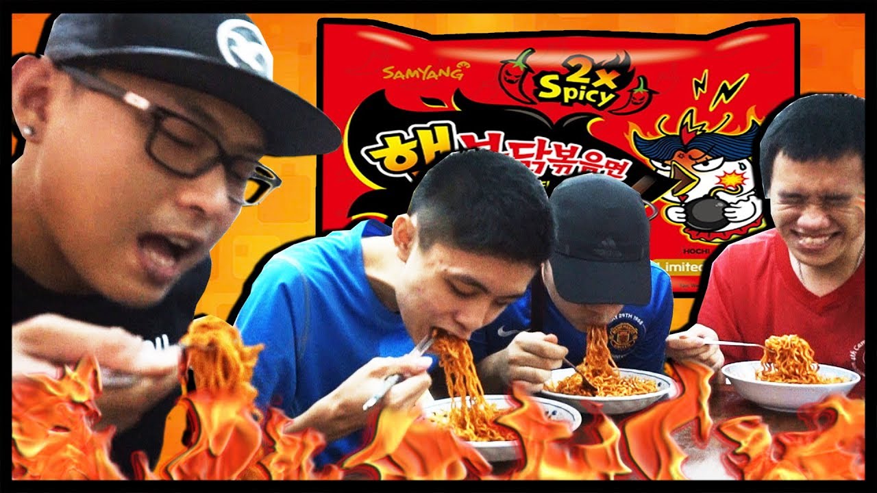 X2 辣的韓國辣麵 CHALLENGE！(Ricky/ Lunacy/ Zadpumpkin/ 獵人) 挑戰影片