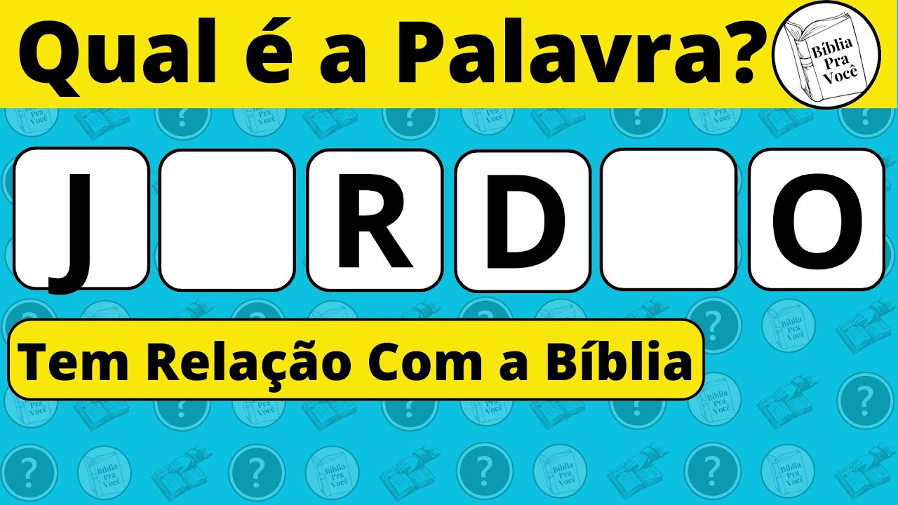 Descubra Qual é a Palavra do Quiz Bíblico | A Dica é: Tem Relação Com a Bíblia