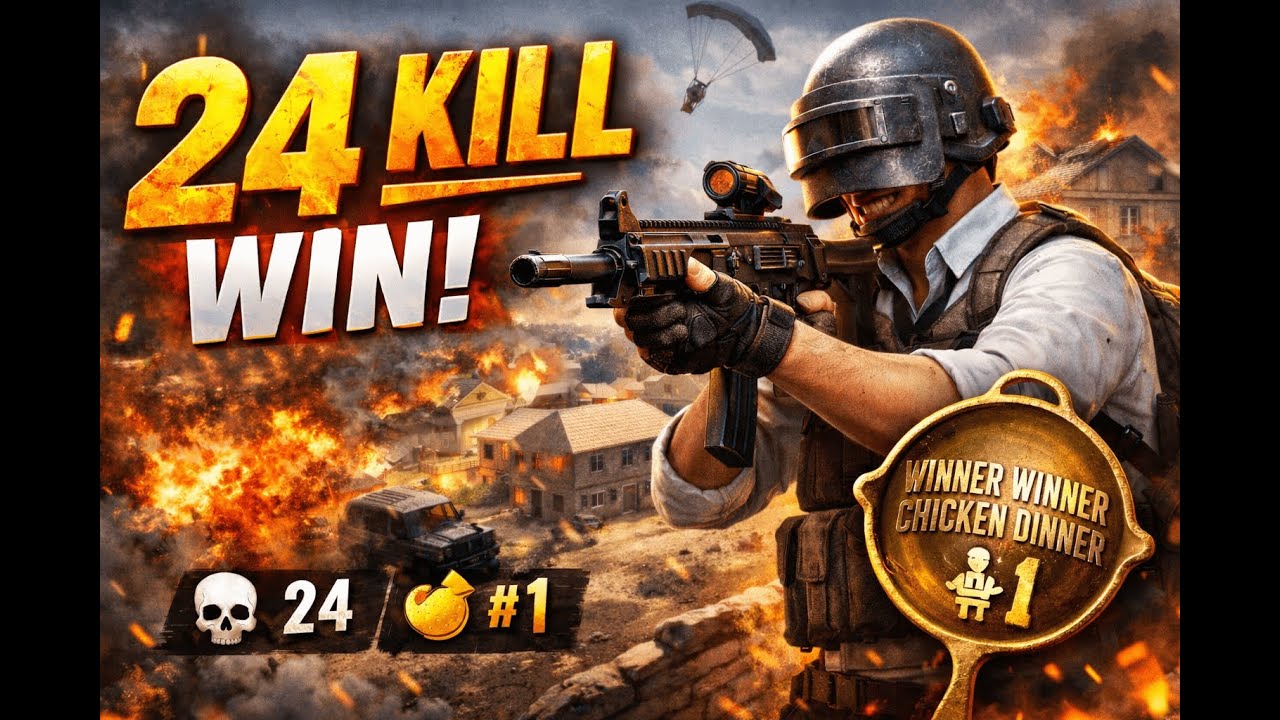 PERFECT SHOTS IN POCHINKI WINNER | PUBG MOBILE 24 KILL 🎯