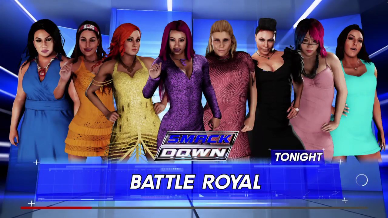 Wwe2k18 8 Woman Dressed for a Party Battle Royal!