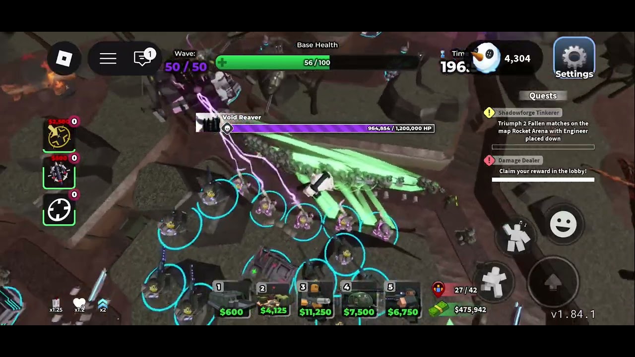 Roblox TDS: Hardcore Solo Triumph, (@SebasDark25) Strategy, Wave50