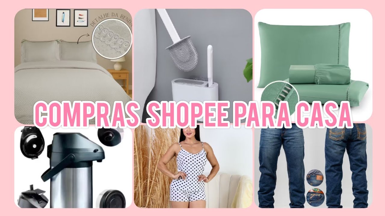 COMPRAS NA SHOPEE PARA CASA E PARA FAMÍLIA/ENXOVAL/ROUPAS E HIGIENE#achadinhos#shopee#compras#decor
