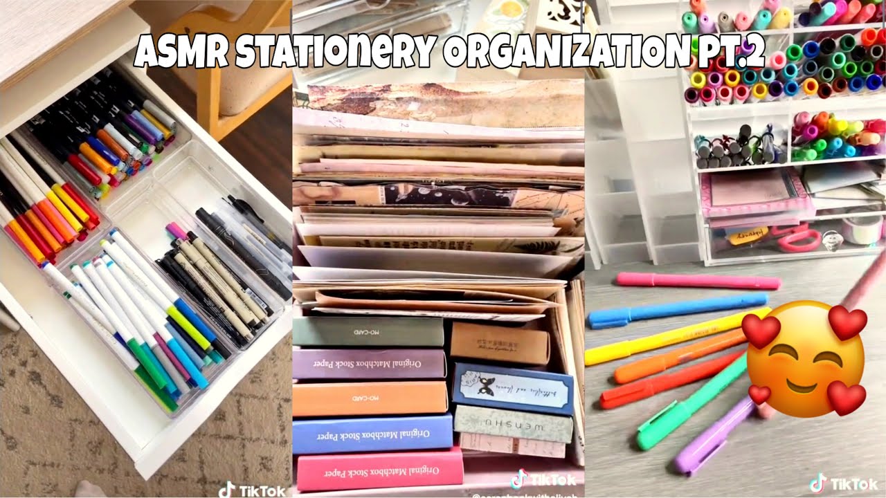 🌼ASMR Stationery Organization🌼 | part 2