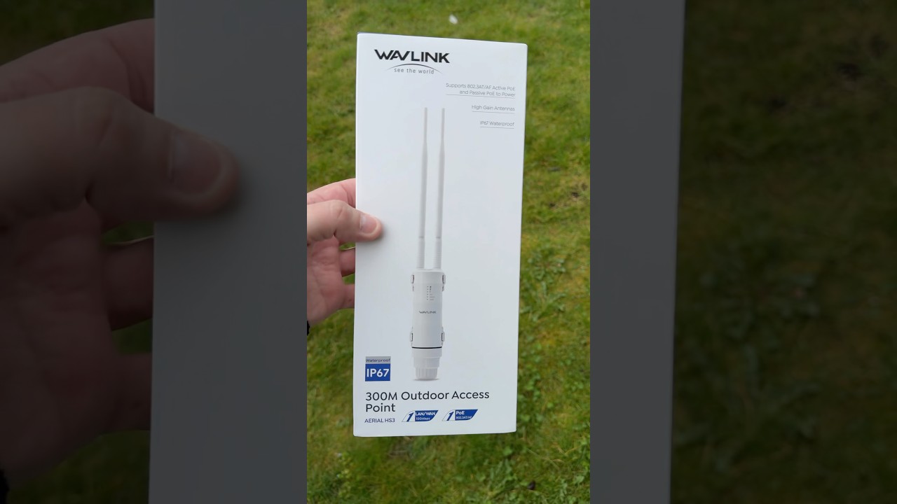 WAVLINK N300 Outdoor WLAN Repeater, wetterfester 300Mbit/s WLAN Access Point Verst&auml;rker #wavlink