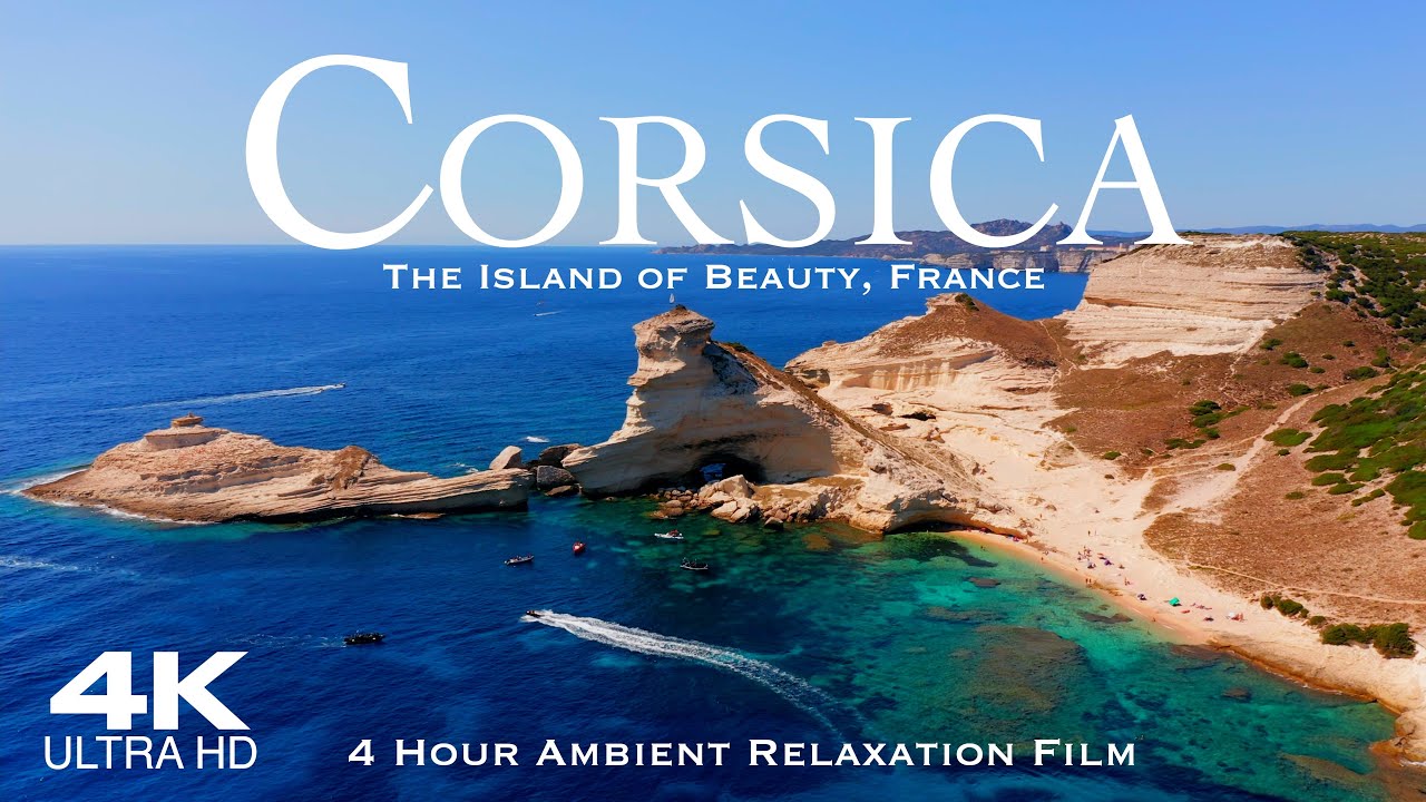 [4K] CORSICA 🇫🇷 Corse 2026 | 4 Hour Drone Aerial Ambient Relaxation Film UHD | FRANCE