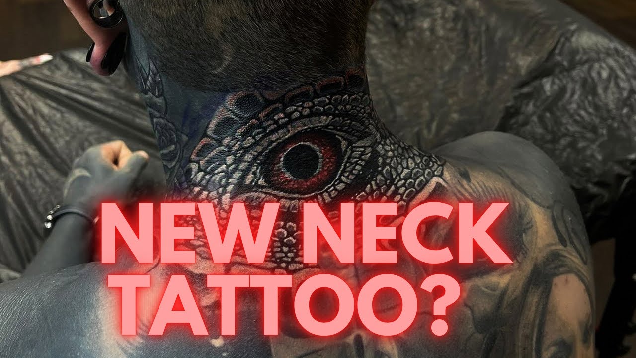 New Color on Black Neck Tattoo, and Blackwork talk.