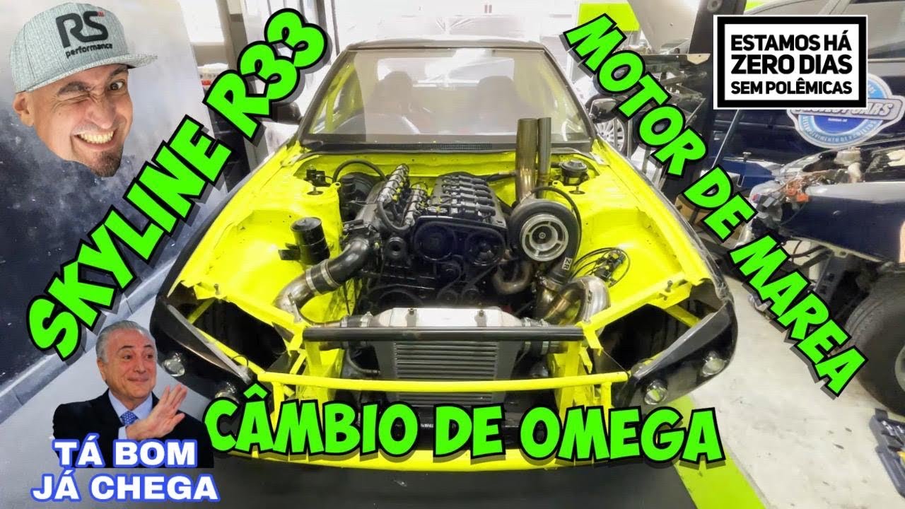 Skyline R33 com motor de Marea FiveTech, #Podeissoarnaldo ? #PascoalVisita  a Hanscar!