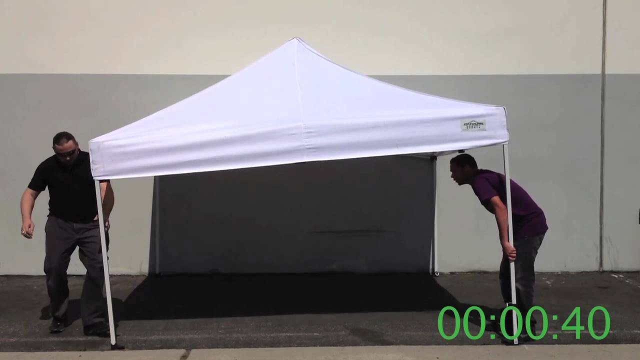 How To Setup & Put Away A Caravan Canopy (In less than 2 minutes!)