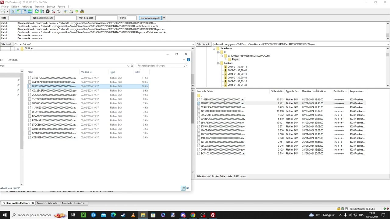 [PALWORLD] COMMENT RESTAURER LA SAVE PERDUE D'UN JOUEUR SUR VOTRE SERVEUR