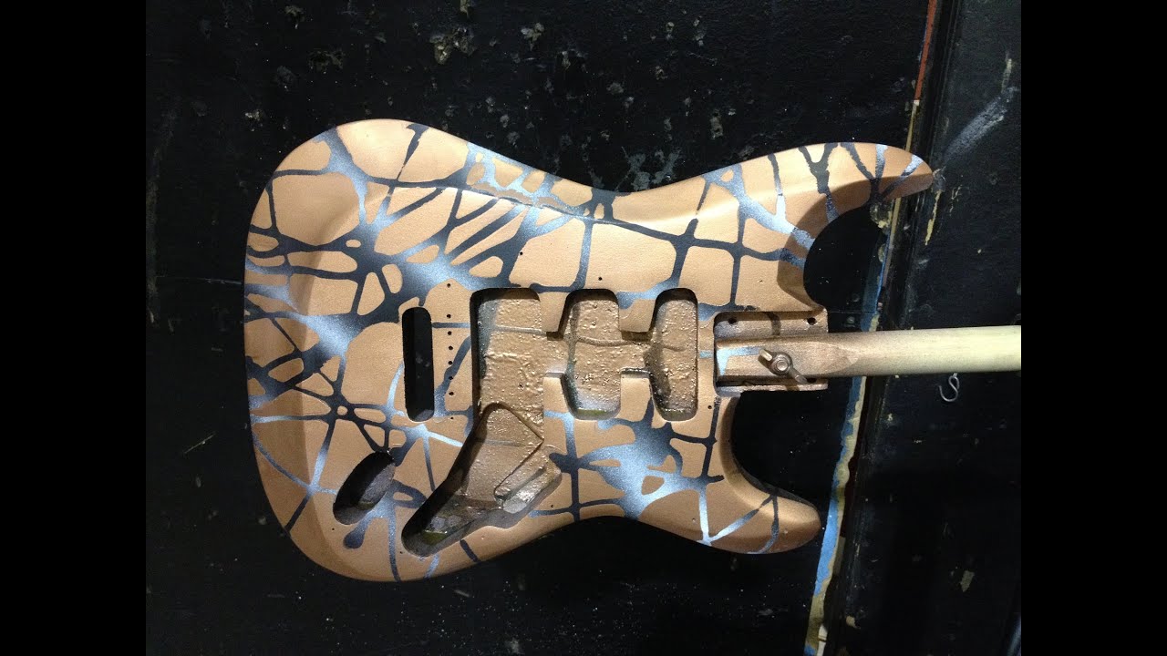 How to do a cool guitar paint job with spray cans