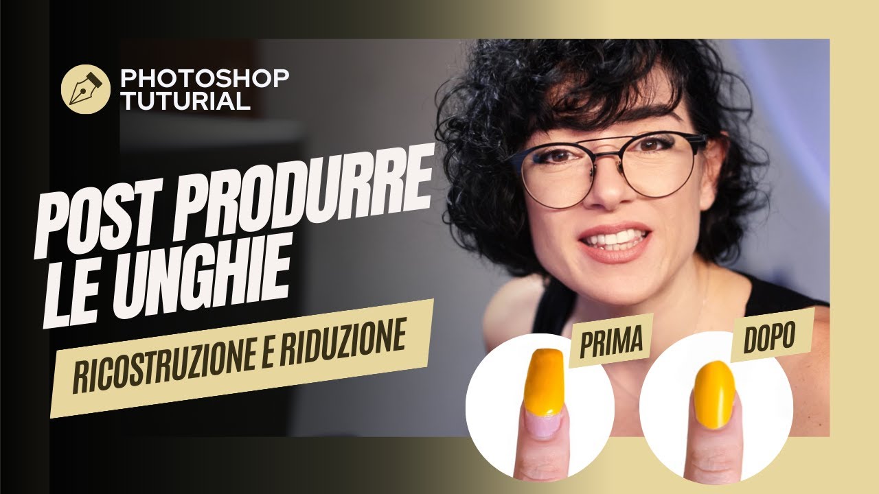 Post produzione professionale delle unghie in Photoshop (ricostruzione e riduzione)