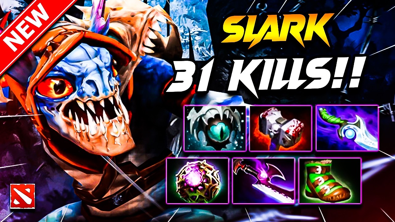 31 Kills!! Dota 2 SLARK Gameplay | SLARK DOTA 2 Gameplay | Slark Carry Build Pro Gameplay Guide 7.41