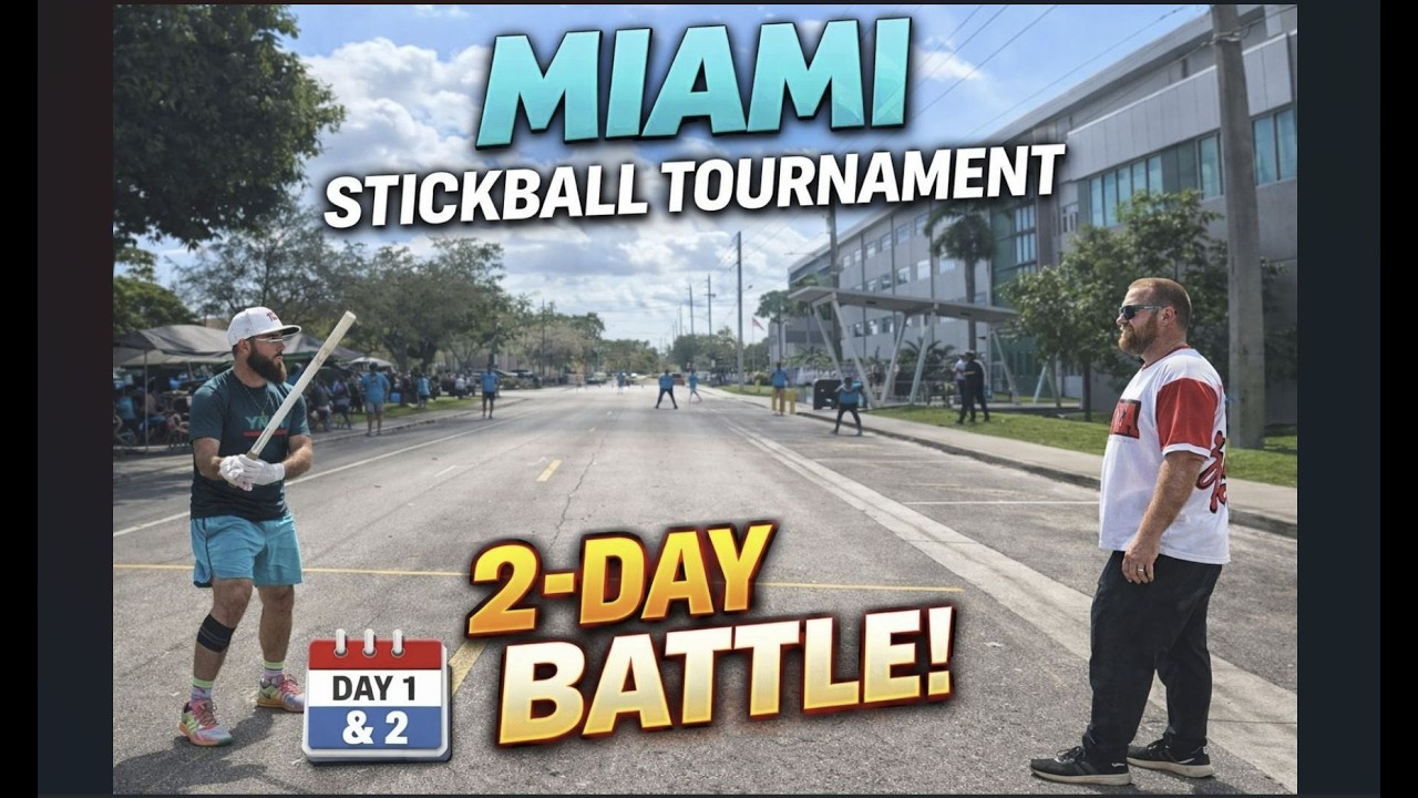 2-Day Miami STICKBALL Tournament | Poor Man’s Baseball in Florida