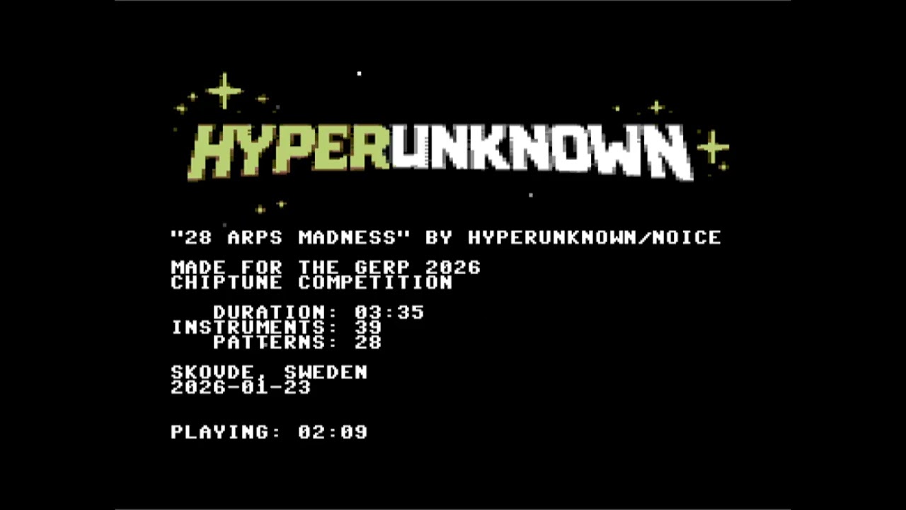 C64 Music: 28 Arps Madness by Nocie ! 24 January 2026 !
