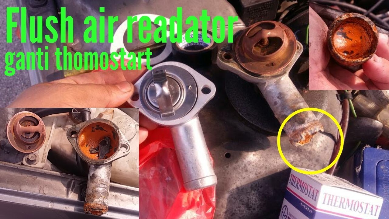 Cara flush air readator dan tukar thomostart. Tutorial- Diy / Automotif