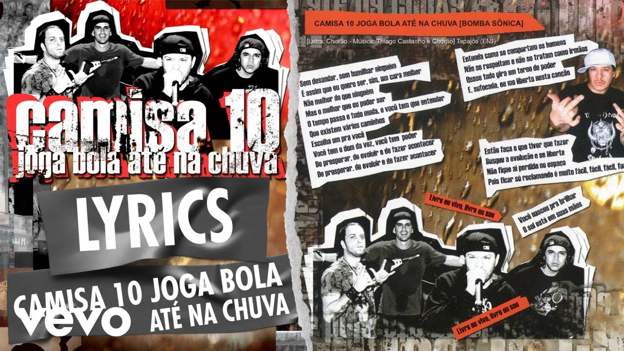 Charlie Brown Jr. - Camisa 10 Joga Bola Até Na Chuva (Lyric Video)
