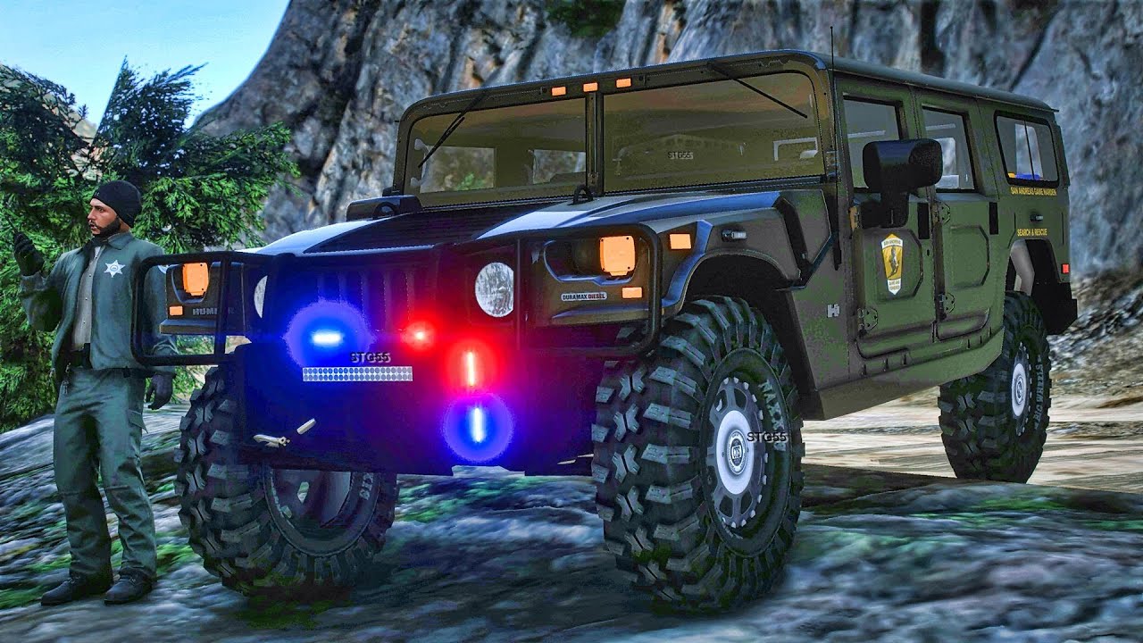 Playing GTA 5 As A POLICE OFFICER Park Ranger Patrol| GTA 5 Lspdfr Mod| 4K