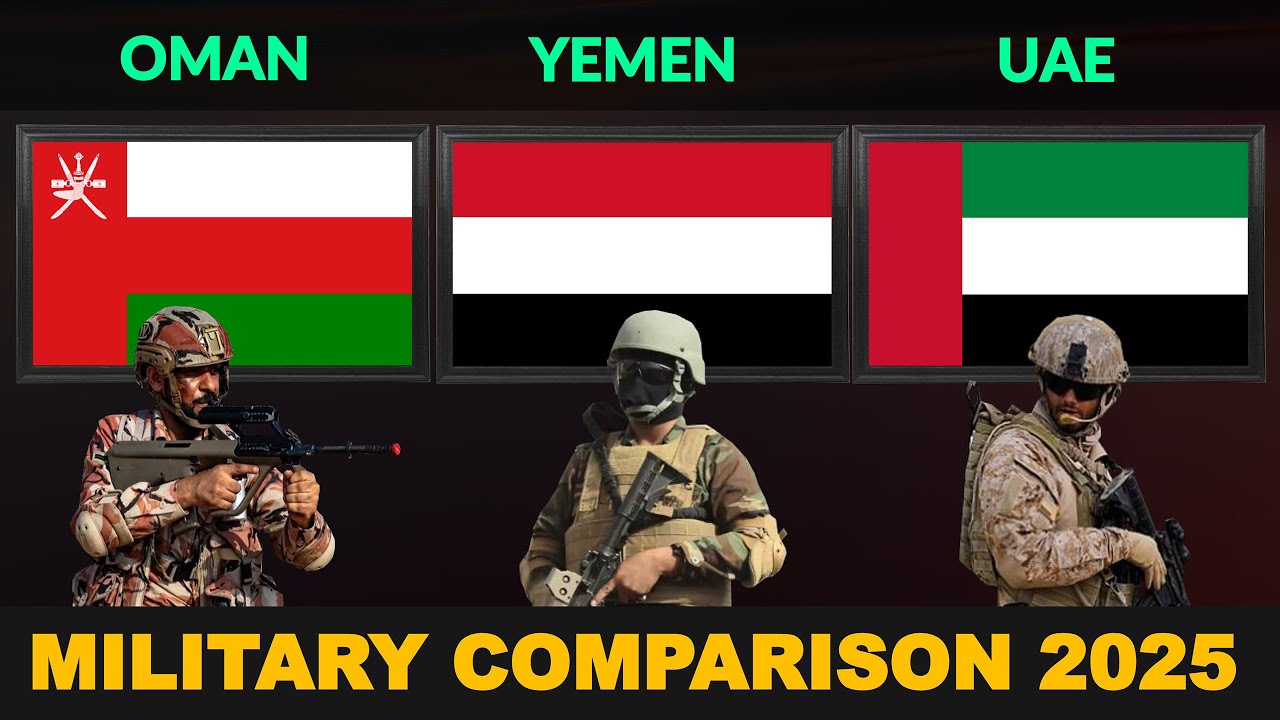Oman vs Yemen vs UAE Military Power Comparison 2025