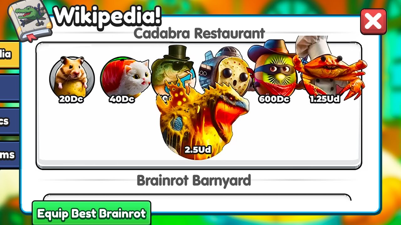 Каждый НОВЫЙ Мозгорот в МИРЕ 14 игры Brainrot Evolution! (Roblox)