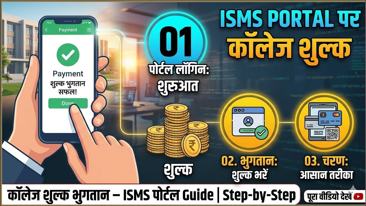 ISMS Portal पर College Fees Online कैसे भरें? | Government College Fee Payment by Mobile | MP