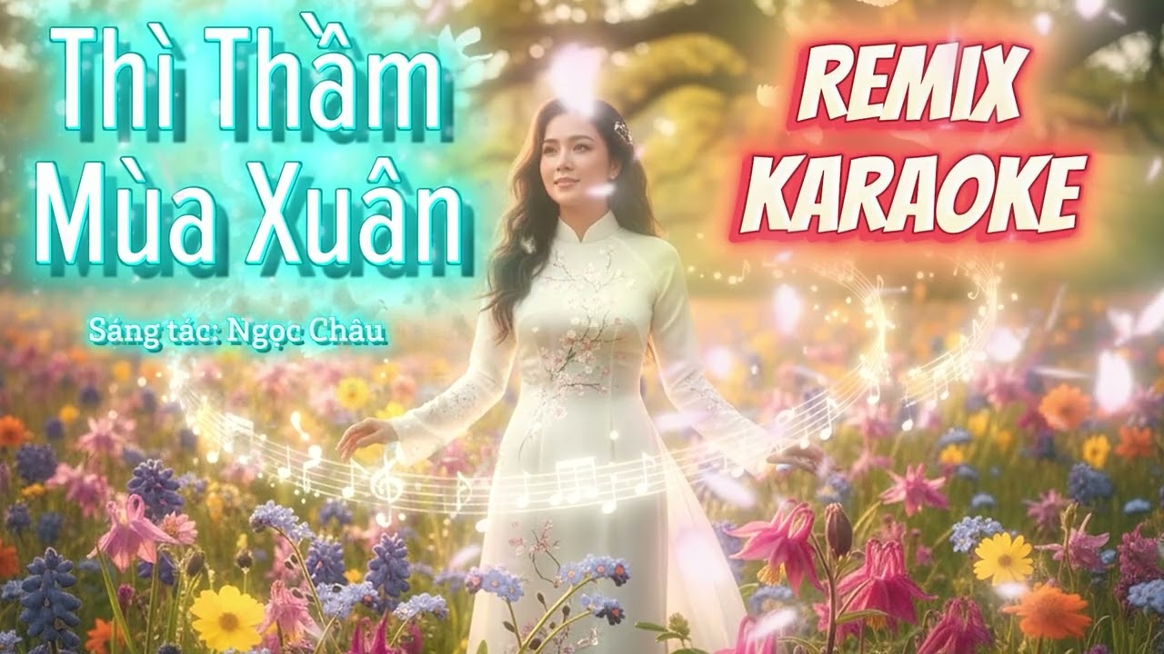 Thì Thầm Mùa Xuân Remix Karaoke 2026 🌸 Nhạc Xuân Ngọt Ngào – Dễ Hát
