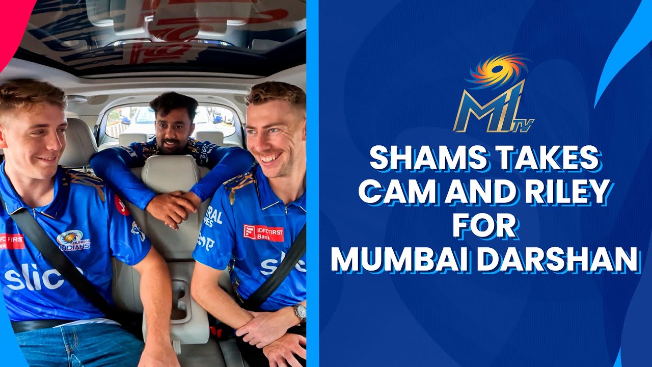 Shams takes Cam & Riley for Mumbai Darshan | Mumbai Indians