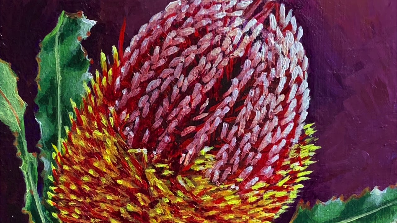 Tiny Banksia Painting