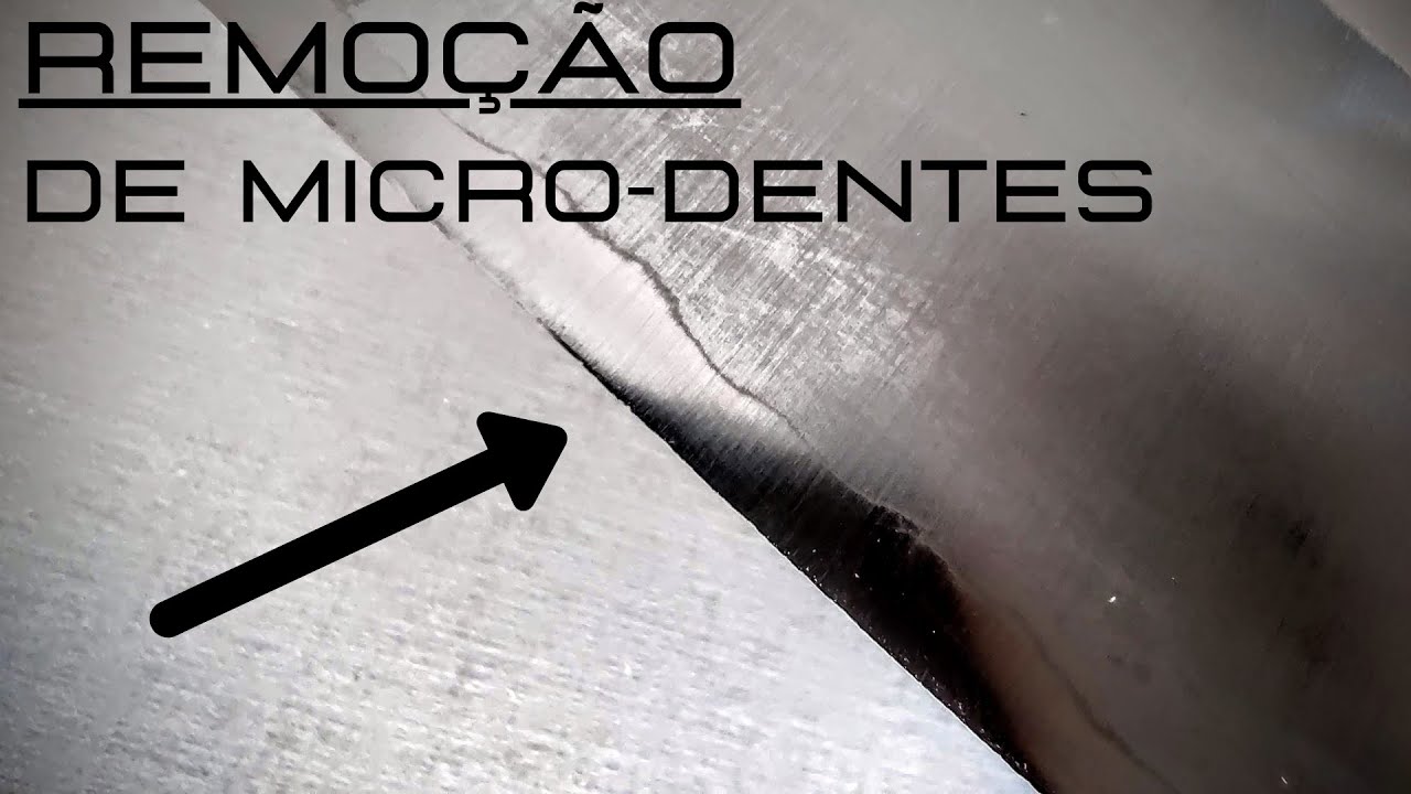 Remoção de Micro Dentes e afiação de uma Gyuto Takamura em aço R2 (PM)