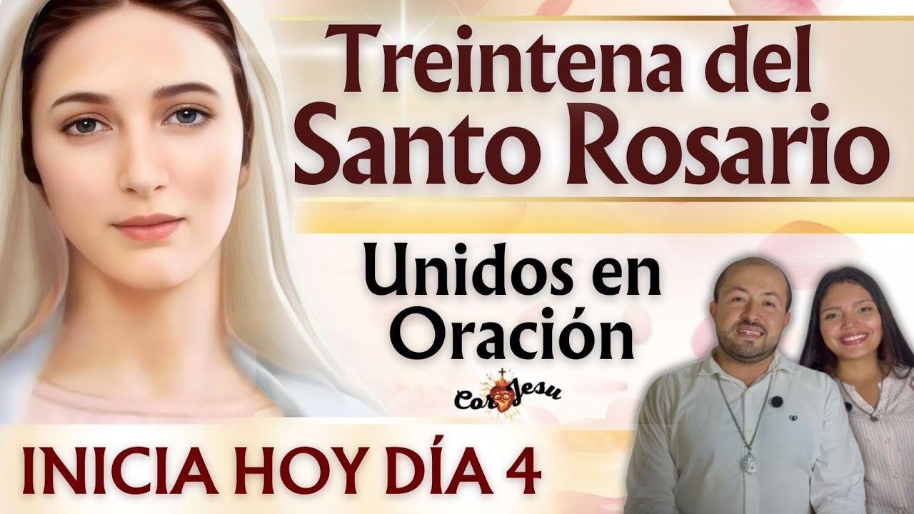 🔴🕊️INICIA HOY DÍA 4 | TREINTENA A LA SANTÍSIMA VIRGEN | Rosario en FAMILIA | Febrero🌹