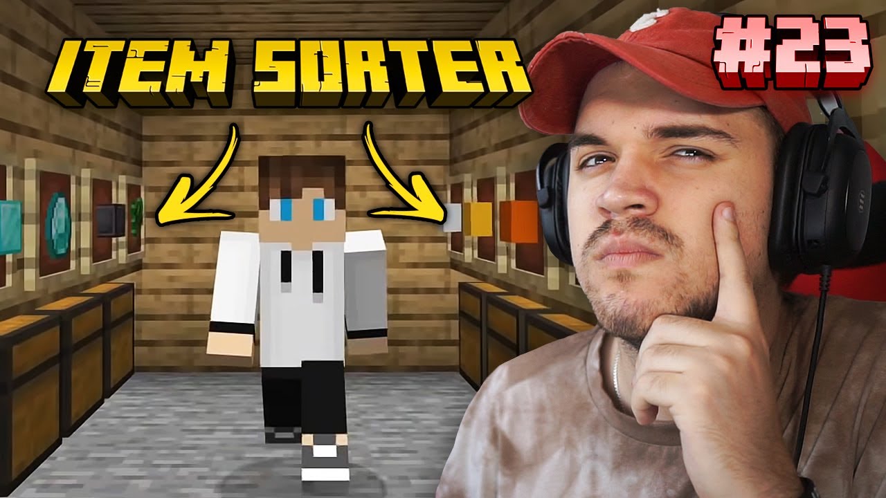 ПРАВИМЕ АВТОМАТСКИ ITEM SORTER! (Minecraft #23)