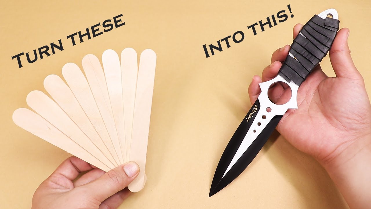 Как сделать Popsicle Stick CS: GO Скелетный нож без использования электроинструментов