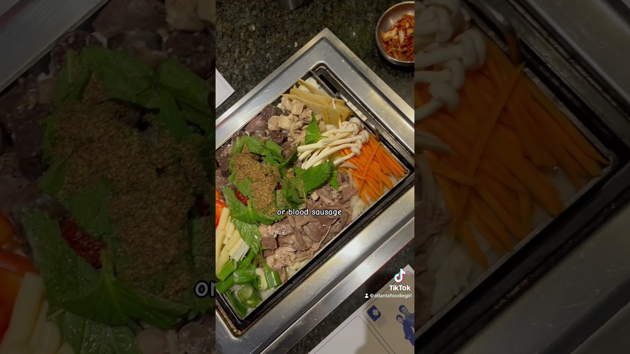Pan Fried Soondae and Gopchang @Moo Bong Ri in Duluth GA