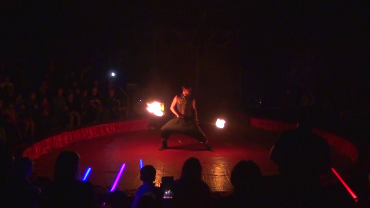 Fire Staff, Dragon, Double Staff circus perfomance - Black Crow (2019)