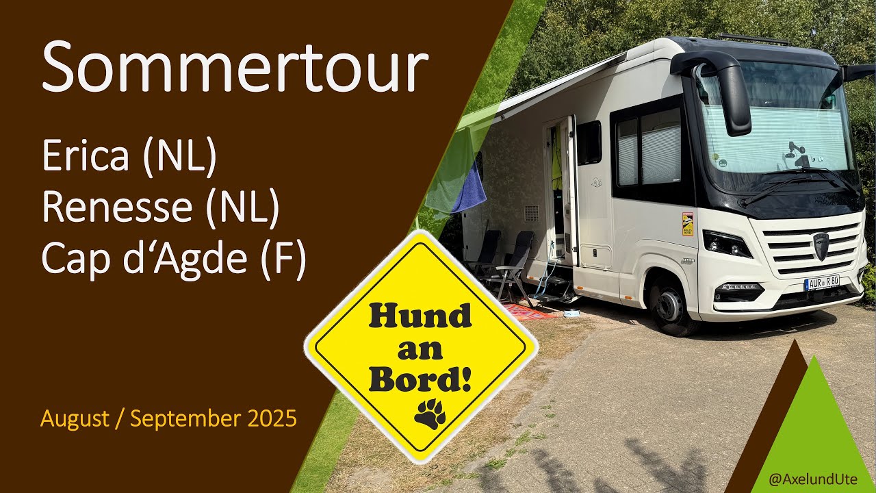 Wohnmobil Roadtrip: Von Renesse bis ans Mittelmeer | Mit Golden Retriever Welpen